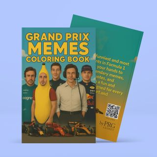 Grand Prix Memes Coloring Book je tu – 35 stran vtipných motorsport omalovánek. Perfektní dárek pro každého fanouška 🖍️✨...